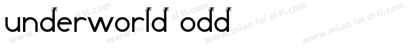 Underworld Odd字体转换
